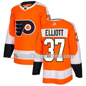 Philadelphia Flyers Brian Elliott 37 Adidas 2017-2018 Oranje Authentic Shirt - Mannen